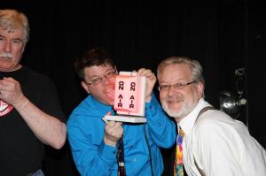 And finally, I picture in which I am licking a prop.  I lick a lot of props.  It's this thing I do.  I know I should talk to someone about it.