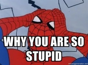 stupid spiderman