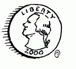 No, this quarter isn't your tip.  It is to help offset the extra quarter your put-upon employer had to pay you for this hour!